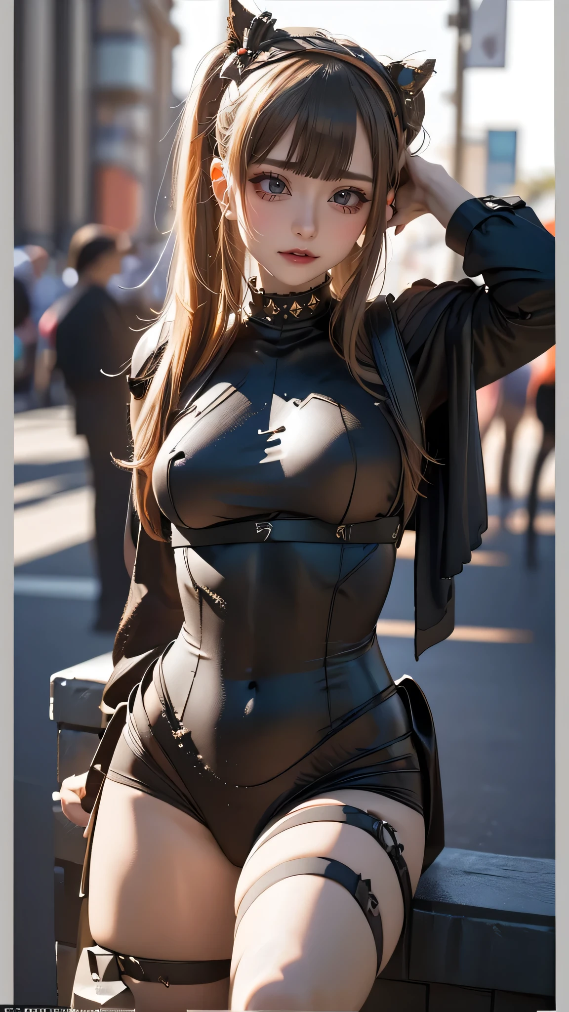 (random pose),spread legs,(Thin type:1.8),(large breasts),(random hairstyle),(Highest image quality,(8K), Ultra-realistic, Best Quality, High quality, High Definition, high quality texture, high detailing, Beautiful detailed, fine detailed, extremely details CG, Detailed texture, realistic representation of face, masterpiece, presence)
