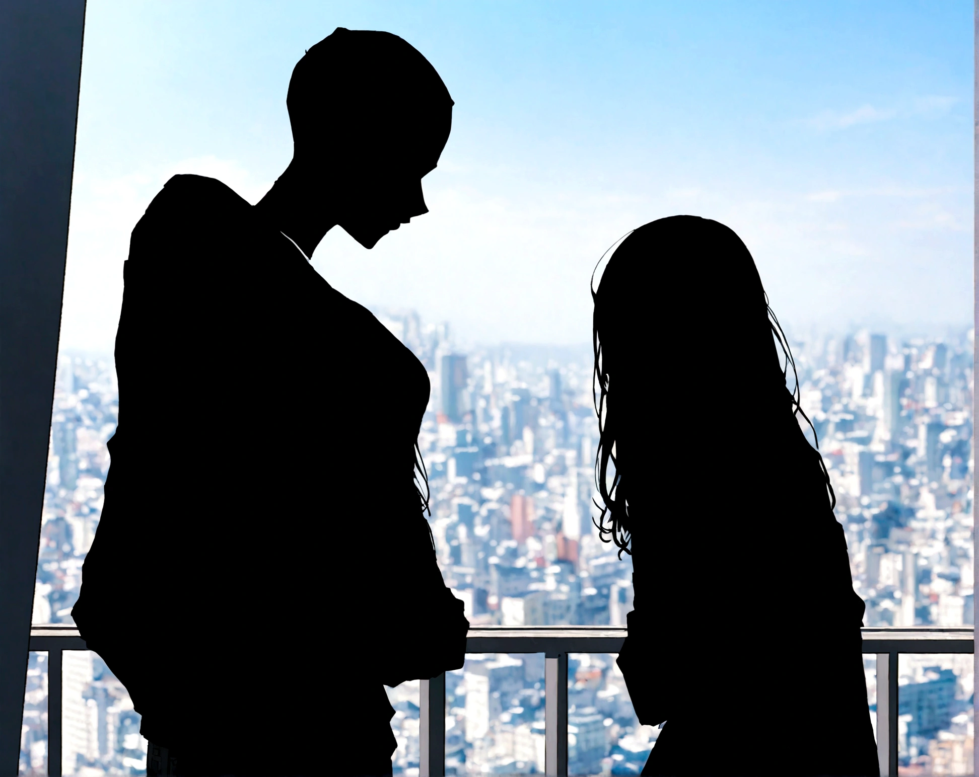 The wicked couple、facing in opposite directions
