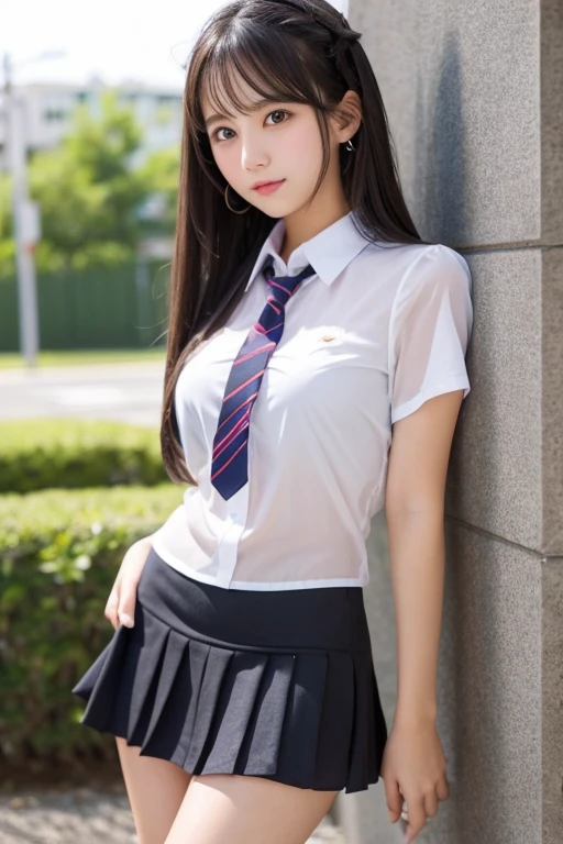 Cute Girls、high school girl、See-through、mini skirt