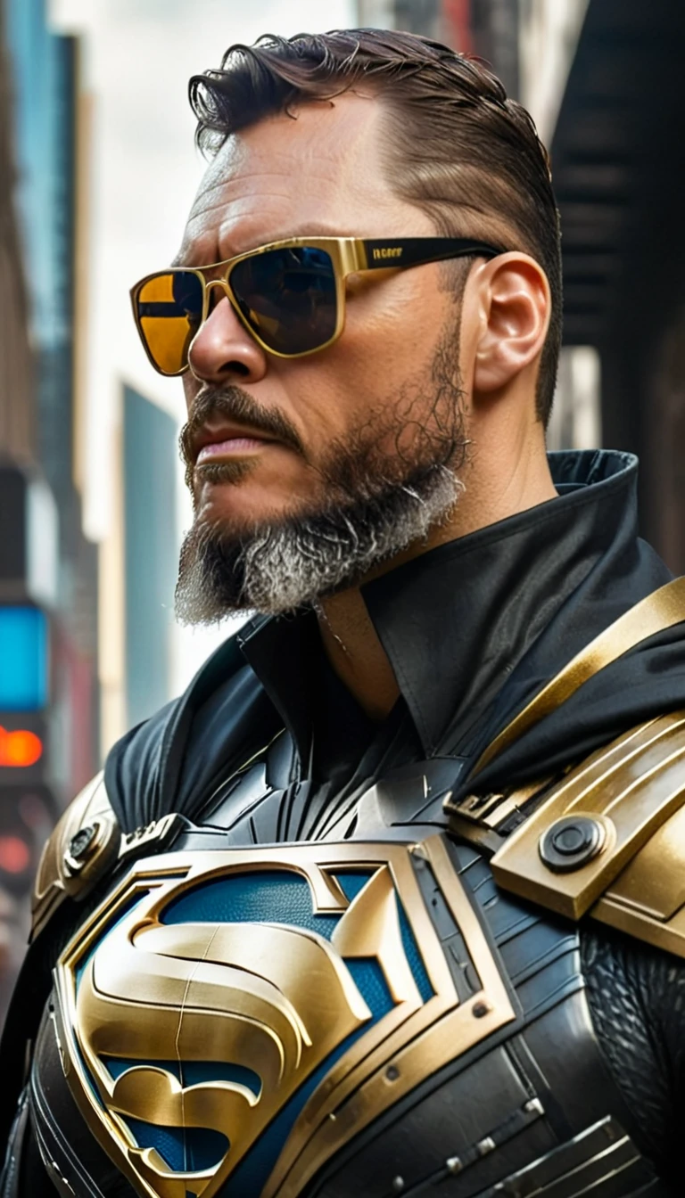(A bearded man Style by Raymond Swanland, Superman in ornad, complex & elegant black/golden armor, black cape & golden sunglasses (((in aesthetic Cyberpunk Chaos style))) ), gothic_artstyle, Modernist Simplicity, Vibrant

gutto2024sdxl 