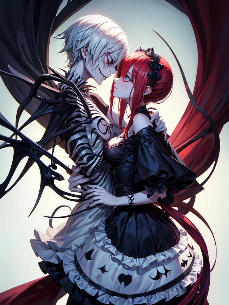 jack skellington and sally in love in jack's strange world