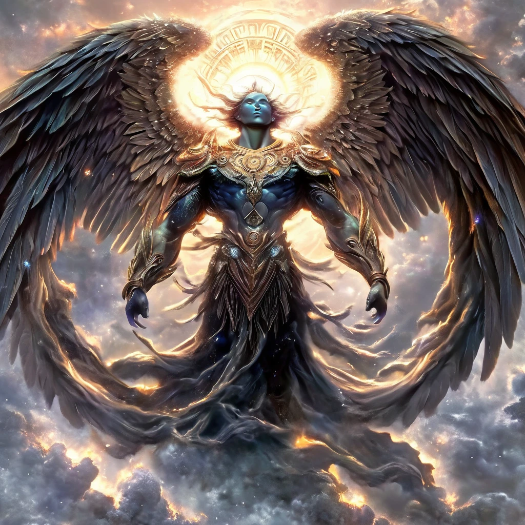 The fusion of the Angel of Life and the Angel of Death creates a being that embodies the cycle of existence. This new entity stands as the Guardian of Balance, overseeing the transitions between life and death with compassion and understanding. It serves as a reminder that both forces are interconnected and necessary for the harmony of the universe. With wings that reflect both light and shadow, this figure symbolizes the dual nature of existence and the eternal dance between creation and destruction. The fusion inspires acceptance of change and the beauty found within the mysteries of life and death.Add Raw Photo, Professional CGI renderings and Akira Toriyama style to the prompts