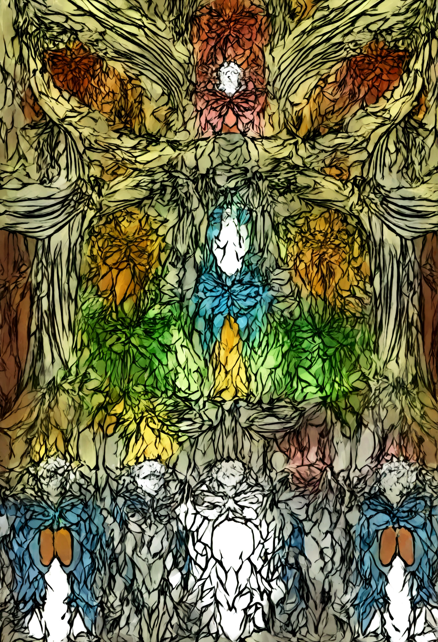 Crie uma obra de arte em 3D de um homem celestial usando um roupa branca adornado com (((detalhes intrincados))). A obra deve incorporar a (((best possible quality))), with an emphasis on (((detalhes extremos))) e uma (((Complex composition))). Utilize uma paleta de cores que reflita uma aura celestial, com tons suaves de azul, Ethereal white and subtle touches of gold. Make sure the composition exudes a sense of otherworldly beauty and tranquility. Inspire-se em artistas como (((H.R. Giger))), (((ZBrushCentral))), e (((Vitaly Bulgarov)))