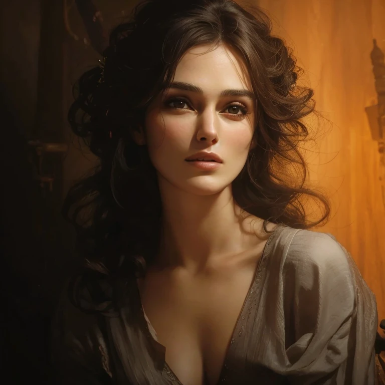 mulher madura, Keira Knightley, seios gigantescos, cabelo castanho claro, lips, trono