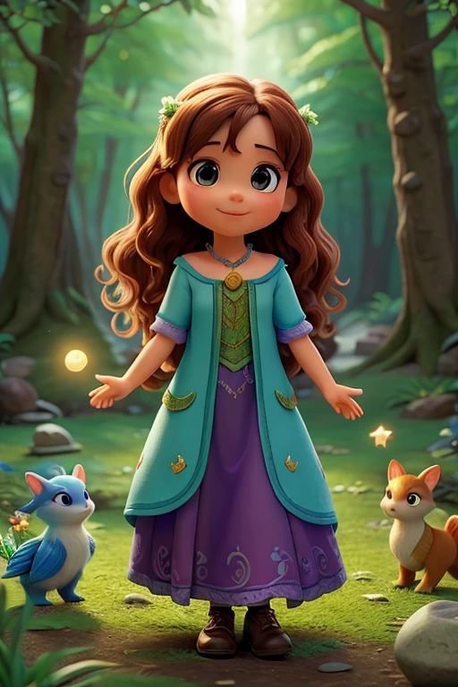 In the heart of the forest, Sofia found an enchanted clearing where magical creatures lived. Ali, she met a group of friendly fairies, who welcomed her with warm smiles and welcoming hugs. Sharing your story about the shiny pebble, the fairies explained that the pebble was a gift from the guardians of the forest, given only to pure and courageous hearts who ventured in search of true magic.
Conclusion: A verdadeira magia reside na amizade sincera e no amor compartilhado entre amigos, iluminando nossas vidas com alegria, hope and inspiration, para sempre.