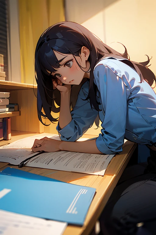 A girl who is excellent in her studies but not satisfied with what she has