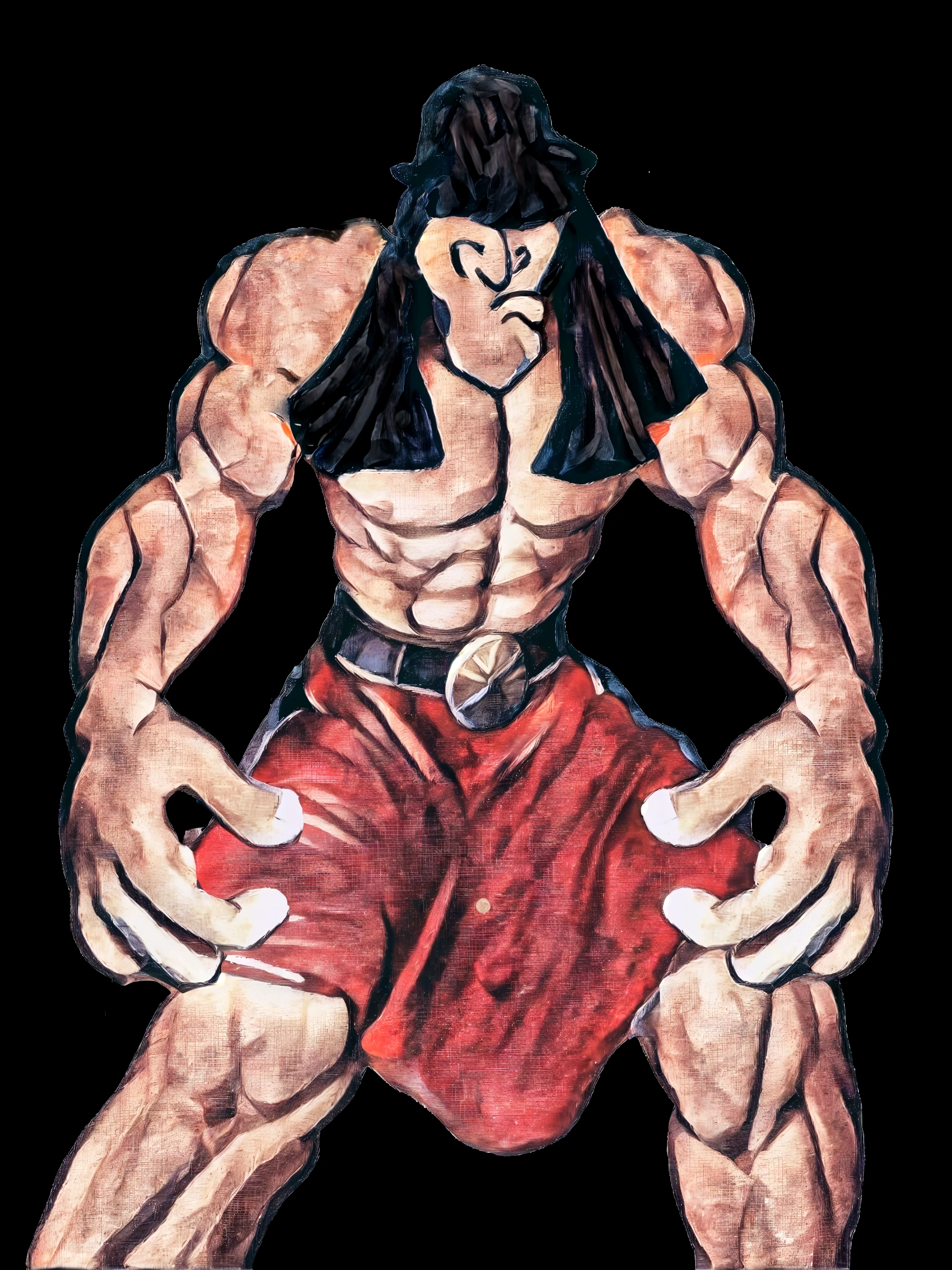(Very large muscles:1.5)，(Very big penis:1.5)，armor，(Black tentacles cling to me)，Young Boy，Ninja，Sexual，Primary school students，Excited，desire，erection，Bodybuilding，Sex，，Sweaty，Drooling，suffer，Captured by tentacles，Just a penis，Deep chest muscles and strong arms，Rockman transforms into a Super Saiyan,Full body image,Your penis is as big as your arm,（Sweaty　:1.1）