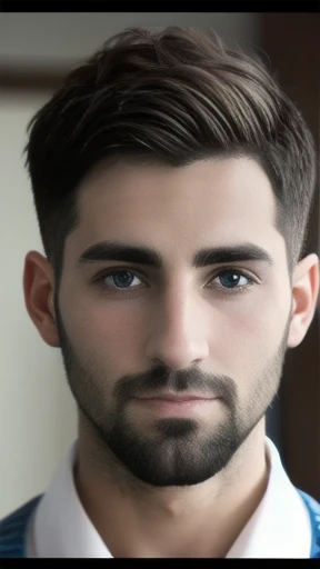 color photo jewish man 30 years old, short hair focus on the character face, color photo.