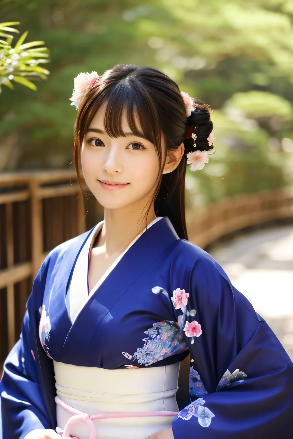hightquality、masterpiece、ultra res、20 year old beautiful girl in Japan、beautiful girls face、cute girl face、Kimono、wearing kimonos、full body Esbian、Famous actresses of Japan、Very beautiful face、A sexy、frontage