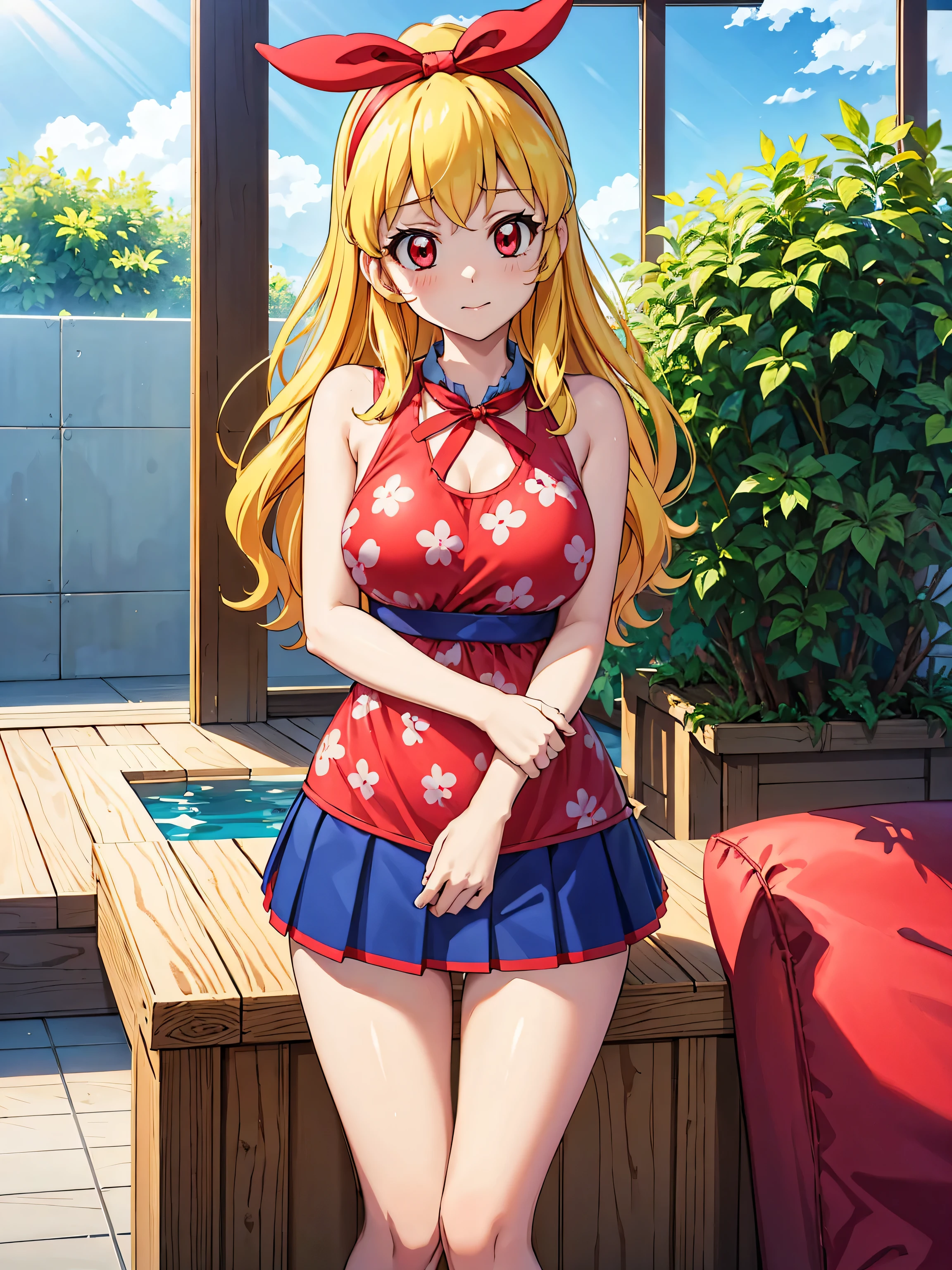 (RED Ribbon on HAIRband:1.2),Blonde HAIR,(masterpiece, best quality, highly detailed, ultra detailed, high resolution, absurdres, 4K, 8K:1.2), (official art, incredibly fine illustration, extremely detailed CG, detailed background, cinematic lighting, dynamic angle, perfect hands, detailed shiny skin, detailed hair, detailed eyes)(extremely awesome detailed pretty face,beauty face)(extremely detailed)(Three-dimensional depiction)
BREAK, ((canola flowers, cherry blossoms)){(large grounds, canola flowers, cherry blossoms in full bloom, beautiful woman wearing a White one-piece dress)},8k, high resolution, absurd, employed, delicately composed, detailed, exquisitely detailed, bold composition, cinematic angles, dynamic angles, top quality, masterpiece,