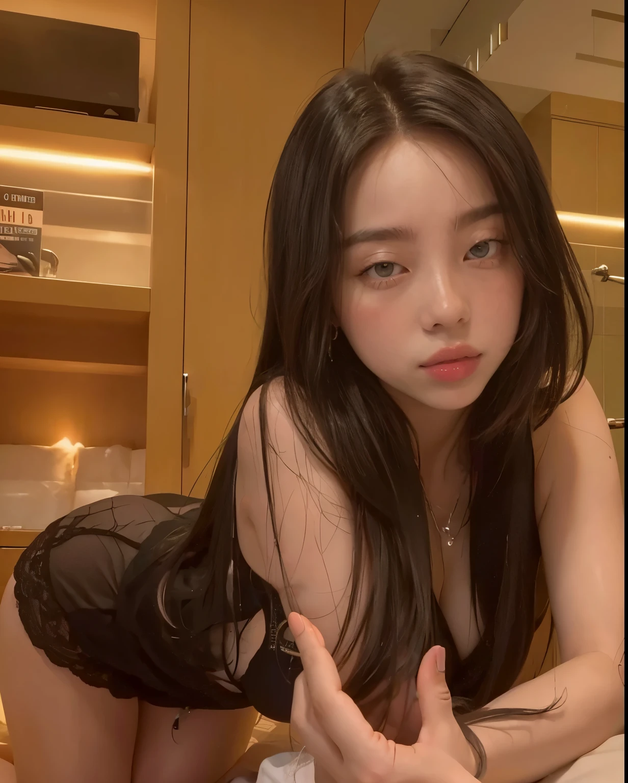 Jennie Kim HD from blackpink with pretty soft pink lips and chubby huge breasts