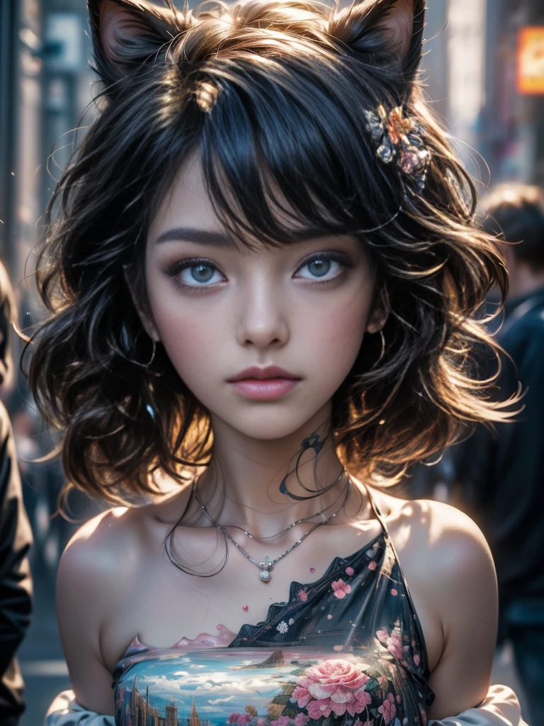 (best quality,4k,8k,highres,masterpiece:1.2),ultra-detailed,(realistic,photorealistic,photo-realistic:1.37),HDR,UHD,studio lighting,ultra-fine painting,sharp focus,physically-based rendering,extreme detail description,professional,vivid colors,bokeh,portraits,anime,photography,micro photography,breathtaking beauty,art masterpieces,nekomimi girl,birthday cake
Please place the subject"Micro Photography breathtalking beauty of Anime art masterpieces. making variations of nekomimi girl maked birthday cake"Convert to a Stable Diffusion prompt。