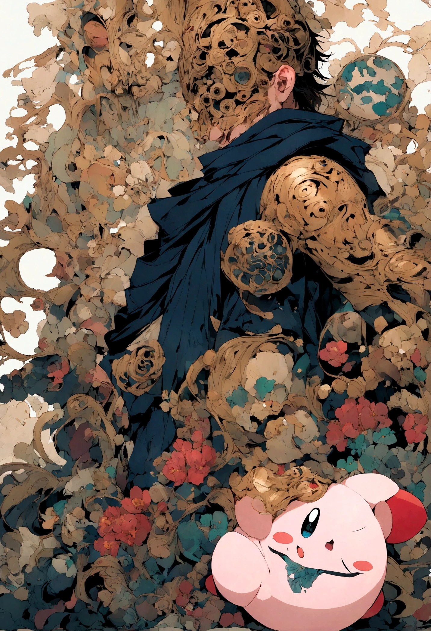 kirby that looks like sukuna from jujutsu kaisen