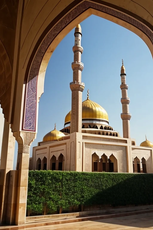 Beautiful mosque, on a hill