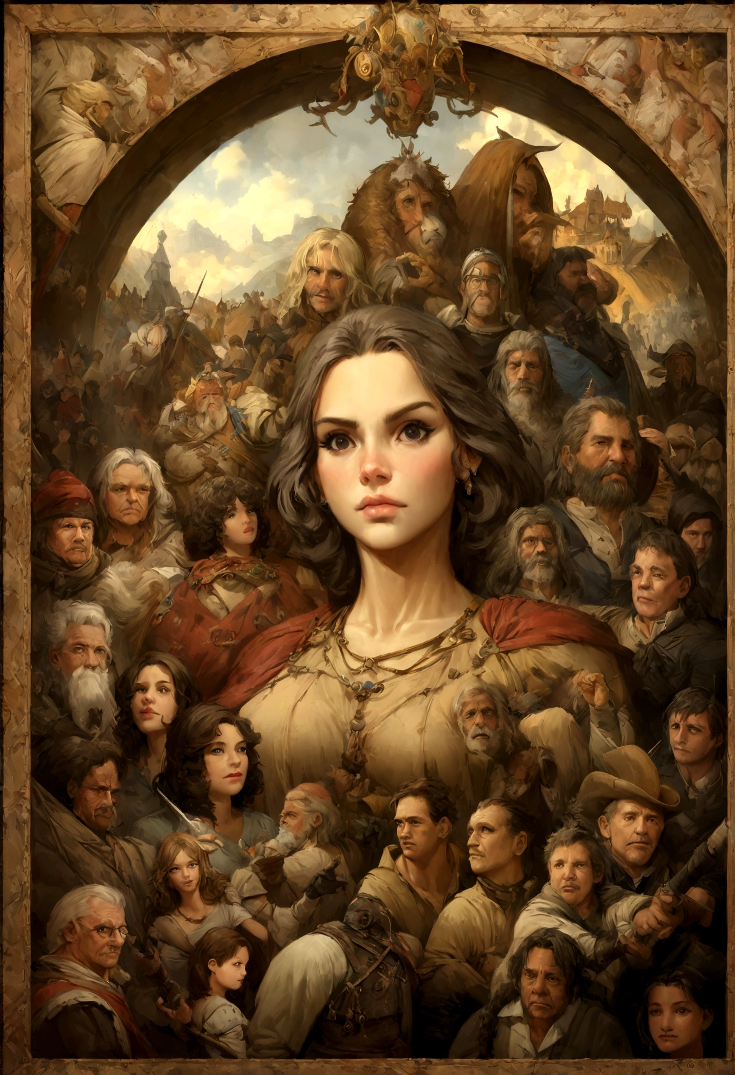 serious look, model shoot style, (papel de parede extremamente detalhado da unidade CG 8k), foto completa do corpo da obra de arte mais bonita do mundo, armadura medieval, professional majestic oil painting by Ed Blinkey, Atey Ghailan, studio ghibli, por Jeremy Mann, Greg Manchess, Antonio Moro, trends on Artstation, trends at CGSociety, intricado, alto detalhe, sharp focus, dramatic, arte de pintura fotorrealista de Midjourney e Greg Rutkowski, embelezar o rosto, Guardian
