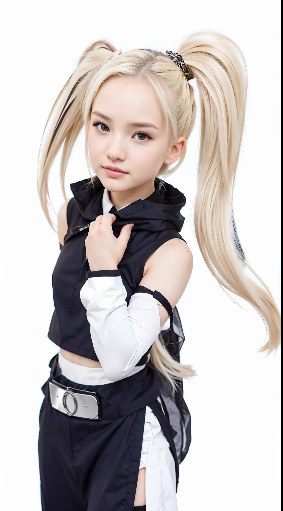 Dove Cameron como Ino Yamanaka, Extremely Realistic, Very Beautiful, 12 years old