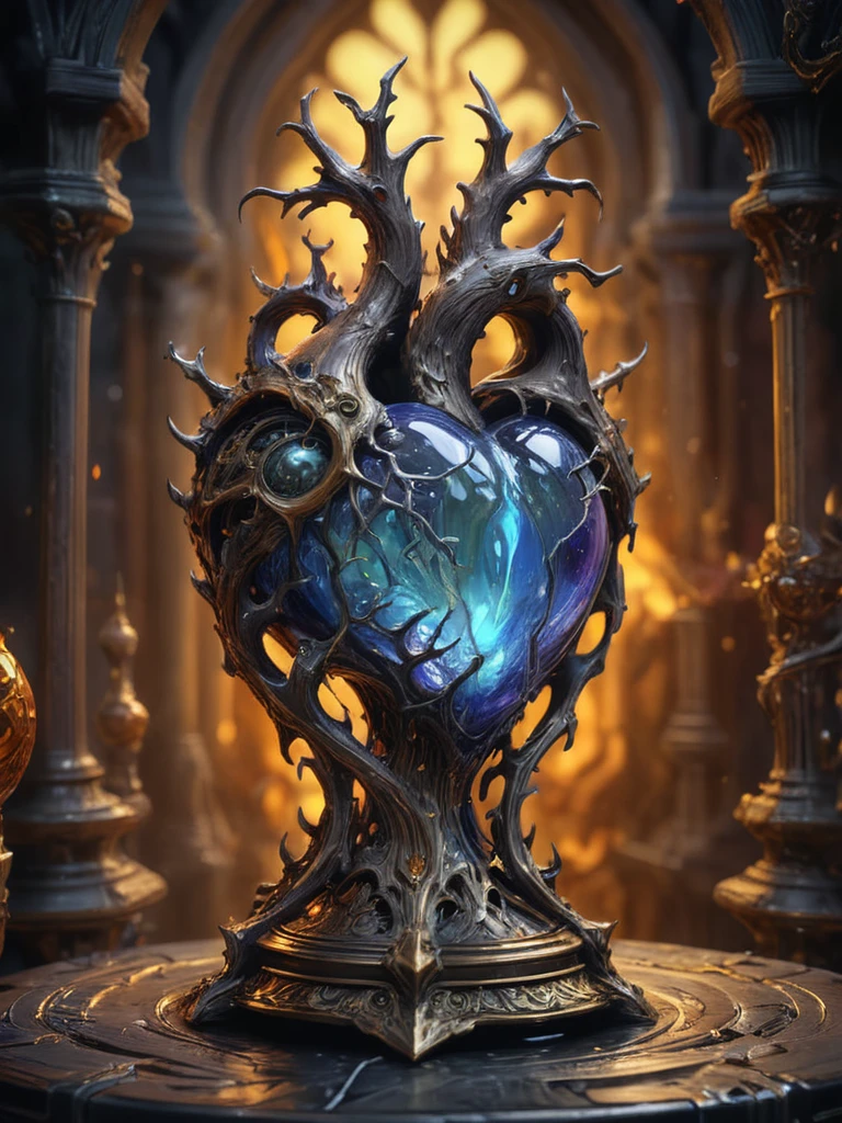 an intricately detailed award winning painting demonstrating astonishing style and technique and rendering a creative and new subject matter in amazing detail,dramatic,trending,exciting,"The Tell-tale Heart",, glow effects, godrays, Hand drawn, render, 8k, octane render, cinema 4d, blender, dark, atmospheric 4k ultra detailed, cinematic, Sharp focus, big depth of field, Masterpiece, colors, 3d octane render, 4k, concept art, trending on artstation, hyperrealistic, Vivid colors, extremely detailed CG unity 8k wallpaper, trending on CGSociety, Intricate, High Detail, dramatic