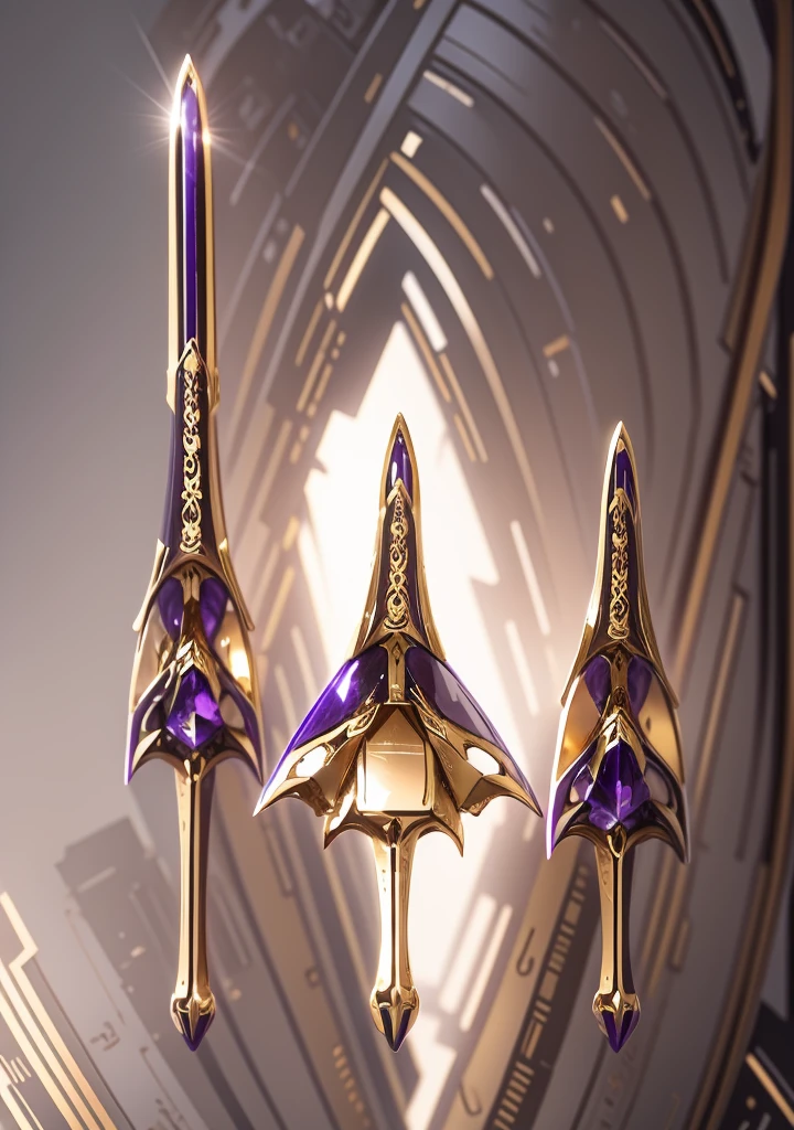 The color changes to gold and purple,Some gold and purple(Ensure its layering and armor texture,Gold as the main color)