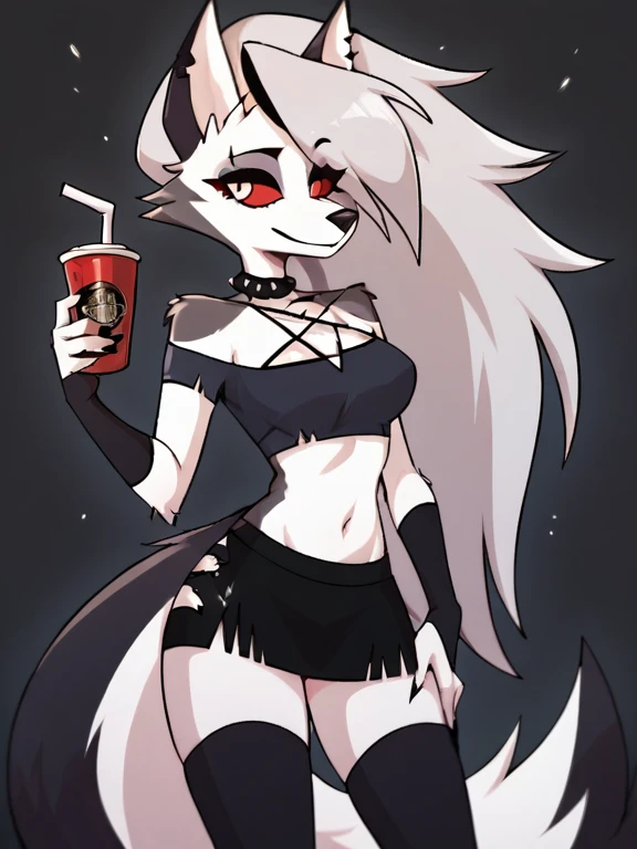 score_9, score_8_up, BREAK, source_anime, (1girl, solo), uncensored, perfect body, slim, thigh highs, fingerless gloves,
anthro, furry, pose, sexy,
Loona \(Helluva Boss\), nsfw,(((seductive, Leather Skirt, Leather Sports Bra, Bare Shoulder, Bridal Gauntlets, Sleeves))),
