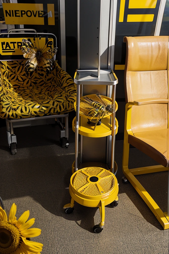 Make a bee-themed airport