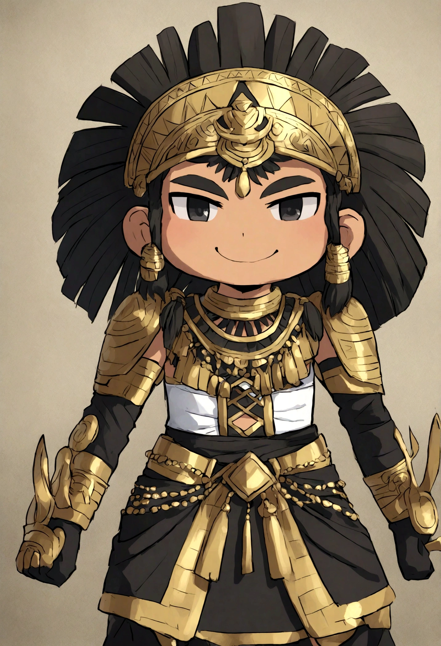 Aztec warrior manga character with rocker appearance typical costumes in black leather and gold and silver accessories high resolution pre-Hispanic appearance, happy and happy arms and legs separated from the body
Aztec warrior manga character with rocker appearance typical costumes in black leather and gold and silver accessories high resolution pre-Hispanic appearance, happy and happy arms and legs separated from the body
