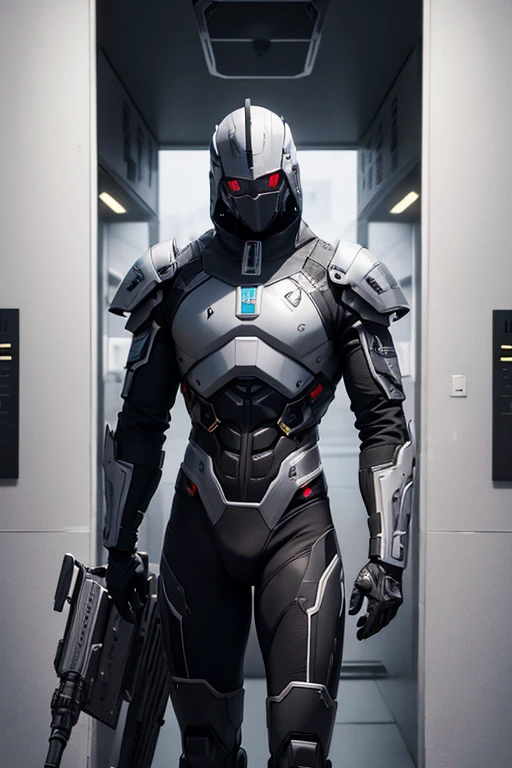 escuro_fantasia,ciberpunk, (melhor qualidade, Obra de arte),Branco,1 homem,Mechanical Wonder,Robotic presence,Cyber Guardian,wearing a cyber jacket,cidade, arte digital da mais alta qualidade, Arte impressionante, papel de parede 4k, altamente detalhado, military robot,army, zona de guerra,black and Branco, arte digital da mais alta qualidade, Arte impressionante, papel de parede 4k,8K,64 mil, High definition, incomparable masterpiece, dynamic lighting, cinematic, epic, damaged mechanical parts