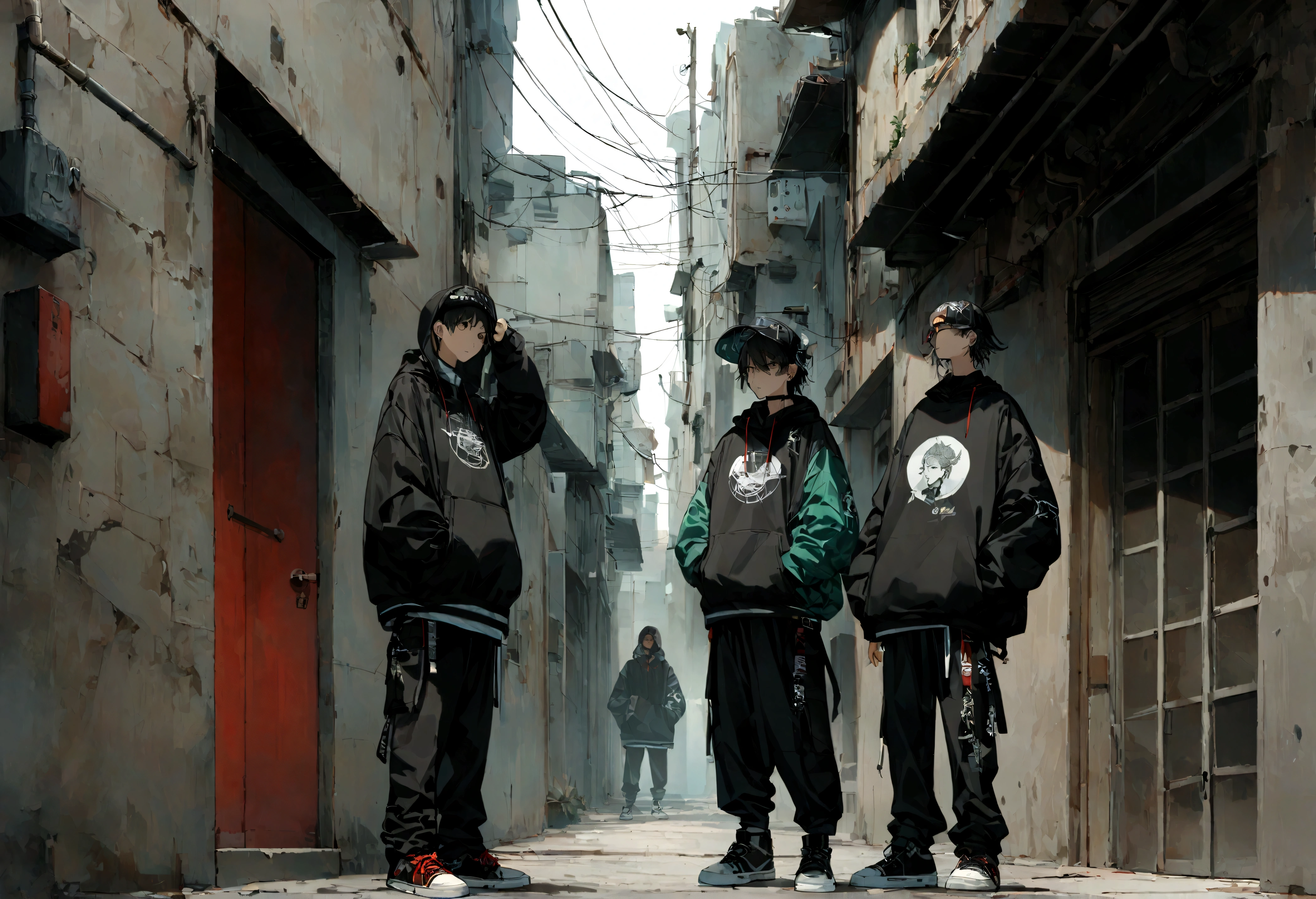 Their plan to steal the future, we raise our voices, the door to rebellion ,High definition,8K,wall,Hip-Hop,Rap,Alley,wallに落書き,Hip Hop Fashion,Young man,cool