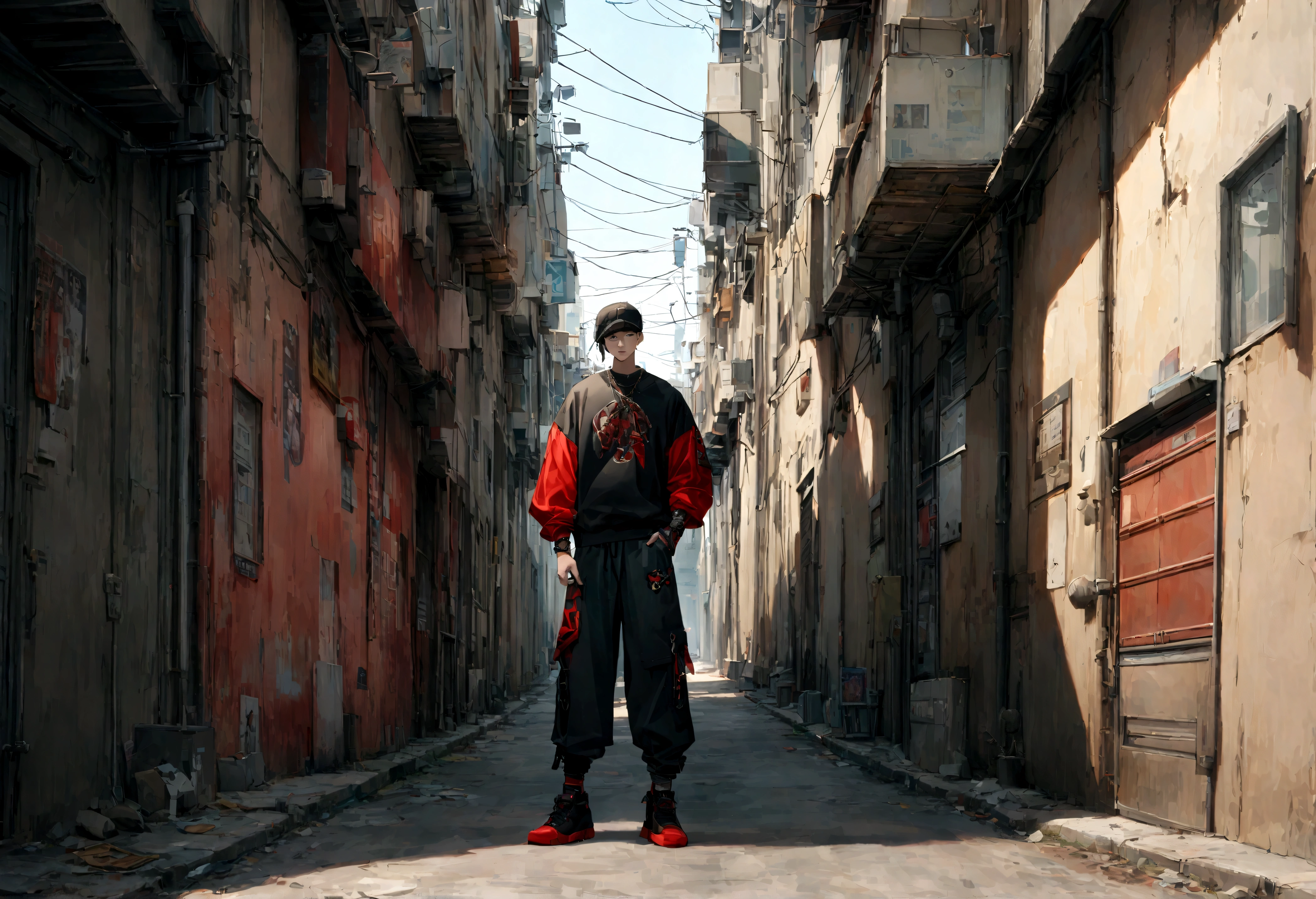 I'm on this road searching for freedom, to change the unchanging future ,High definition,8K,wall,Hip-Hop,Rap,Alley,wallに落書き,Hip Hop Fashion,Young man,cool