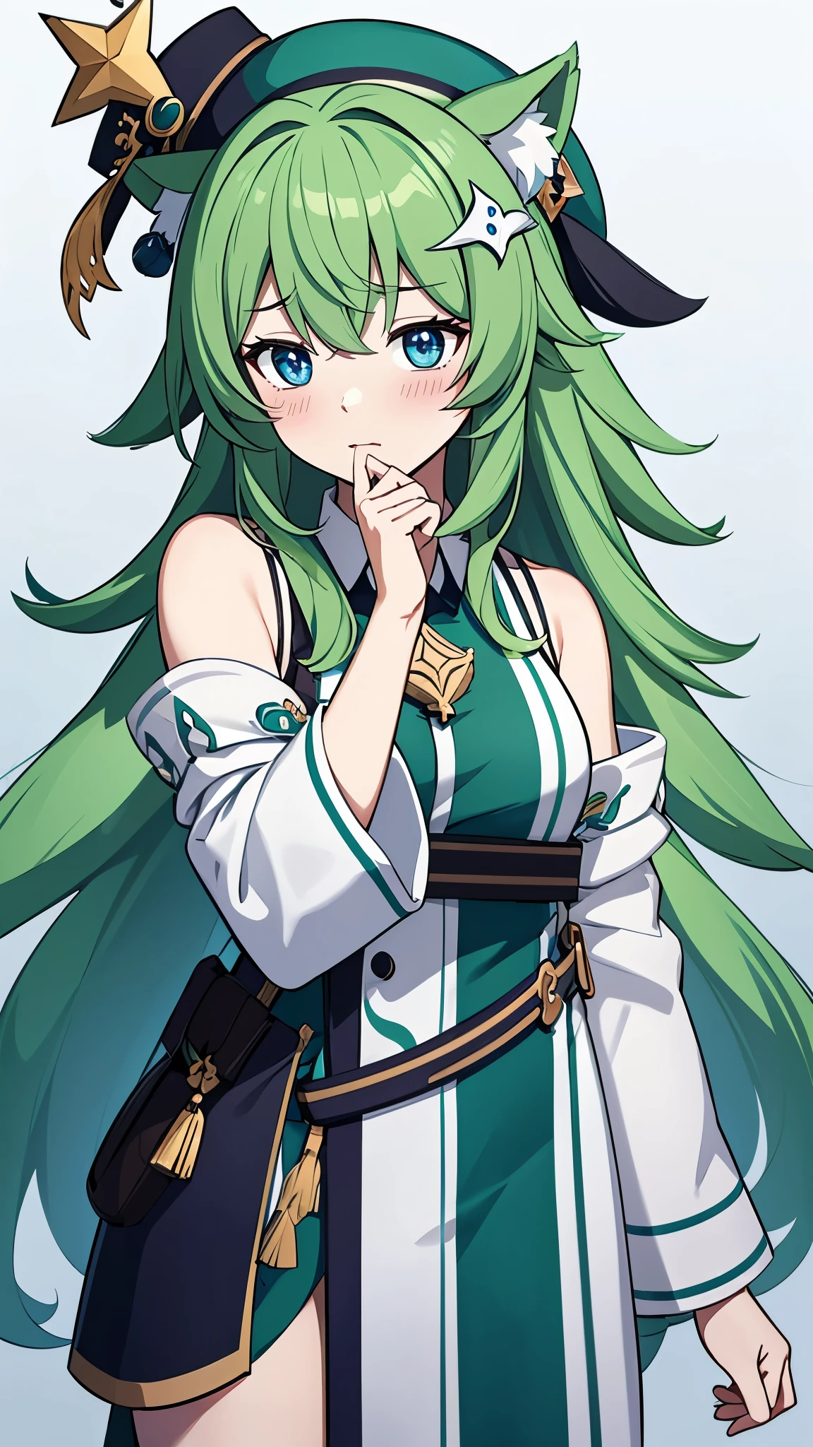 huohuo\(honkai_star_rail\), just call the trigger word.
Weight: 1
Missing features can be added: animal_ears, blue_eyes, green_hair, hat, hair_ornament,blush,
Animal ears，Blue eyes，Green Hair，hat，Hair accessories，Blush