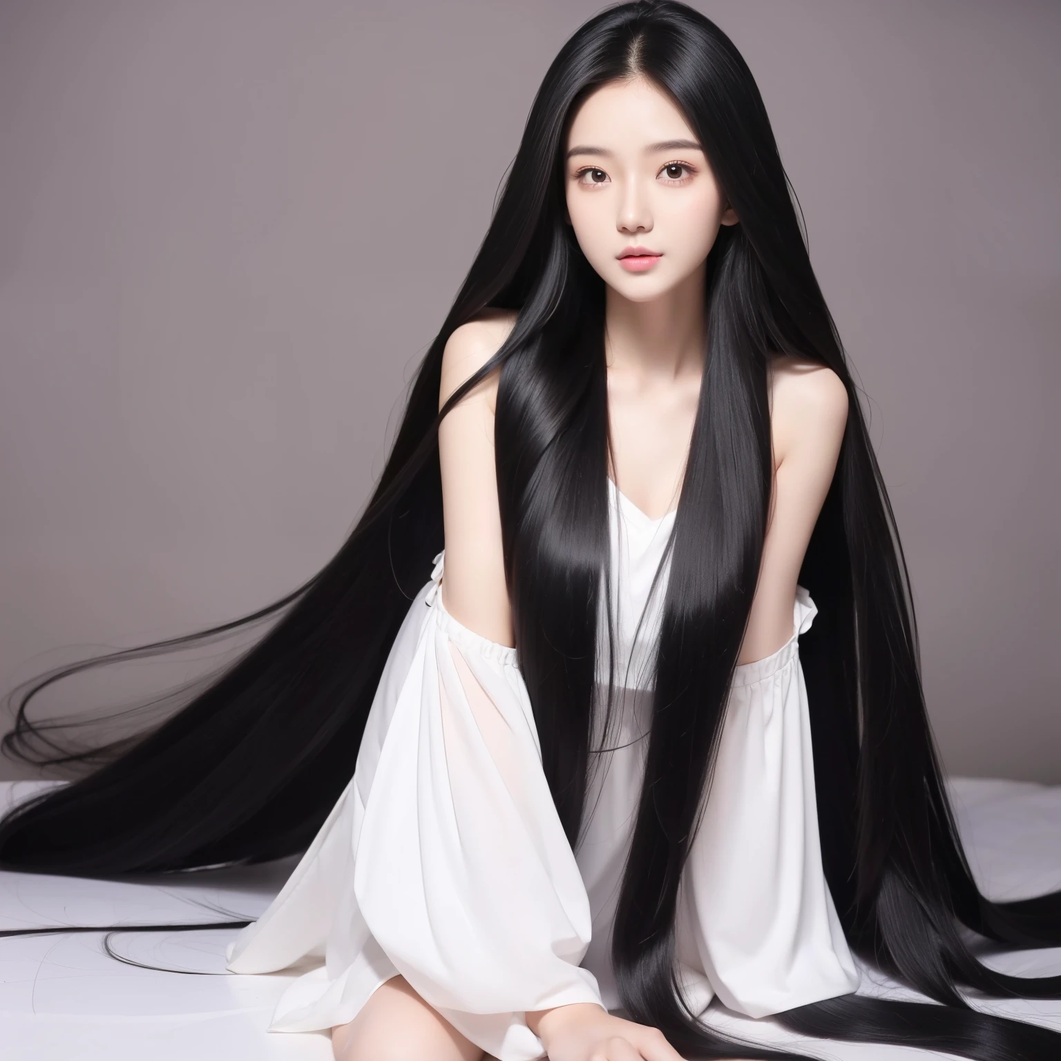 Super long hair、Best image quality、highest quality、Highest Resolution、Ultra-realistic photos、Full body photo、1 girl、Very beautiful face、超Super long hair、Hair length（approximately）.５Meters、Straight black hair、Hair longer than height、My hair is&#39;It hasn&#39;t been cut in over 20 years.、Slender body、naked、World Long Hair Contest Winner、Very long hair that fills the screen、The longest hair in the world、The most abundant hair in the world、The most beautiful hair in the world、Location: Private pool、My long hair spills out onto the poolside、Long hair covers her vagina、Long hair wrapped around the body、My long hair is as shiny as velvet、I have never had my hair cut since I was born.、I take care of my long hair every day、Rapunzel felt inferior to me because of my long hair and ran away.、If my loved one wants it, I&#39;ll give him all of my long hair、My long hair is so sexy、My long hair is naughty、My long hair is provocative and obscene、My long hair is my biggest charm point.、The brilliance of my long hair overwhelms many people.、Women all over the world envy my long, beautiful hair.、Long hair that seems to reach the sky、I have the most hair in the world、My smile is loved by people all over the world々It has been praised by、The private pool is obscured by my long, thick hair.、I shook off my long hair、People who faint at the beauty of my long hair々There are a lot of、My long hair smells like roses、I am popular with men because my long hair is attractive.、Long hair is hard to care for, but it helps me maintain beautiful, shiny, silky hair.、