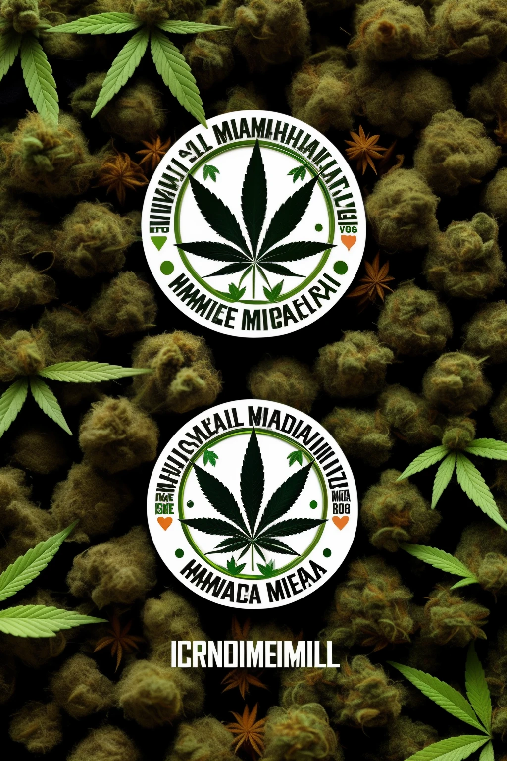 Crea una imagen como logo de referencia a una mascarilla de cannabis medicinal que se vea como un dibujo que se vea mas referente la mascarilla facial