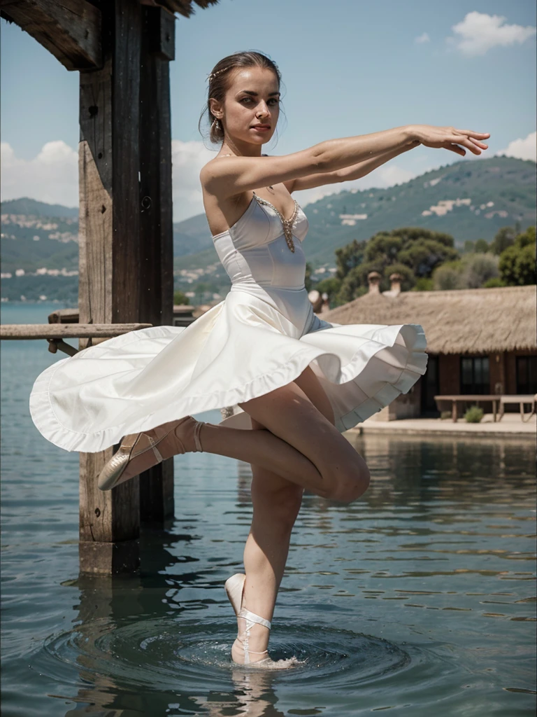 Alicia Alonso bailando ballet el lago de los cisnes