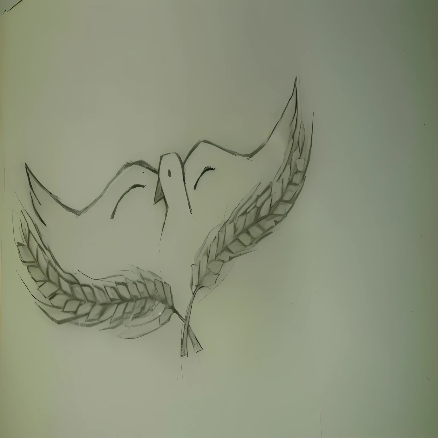 drawing of a bird with a branch of wheat in its beak, desenho simples, desenhado em papel manteiga branco, desenhando em um pergaminho, desenhado em papel, desenho minimalista, inspirado em Jean Colombe, a pencil drawing, desenho de contorno, detalhado, but rough, precisely drawn details, sketch sketch, hand drawn, desenho desbotado, hand drawn, estilo de desenho tradicional