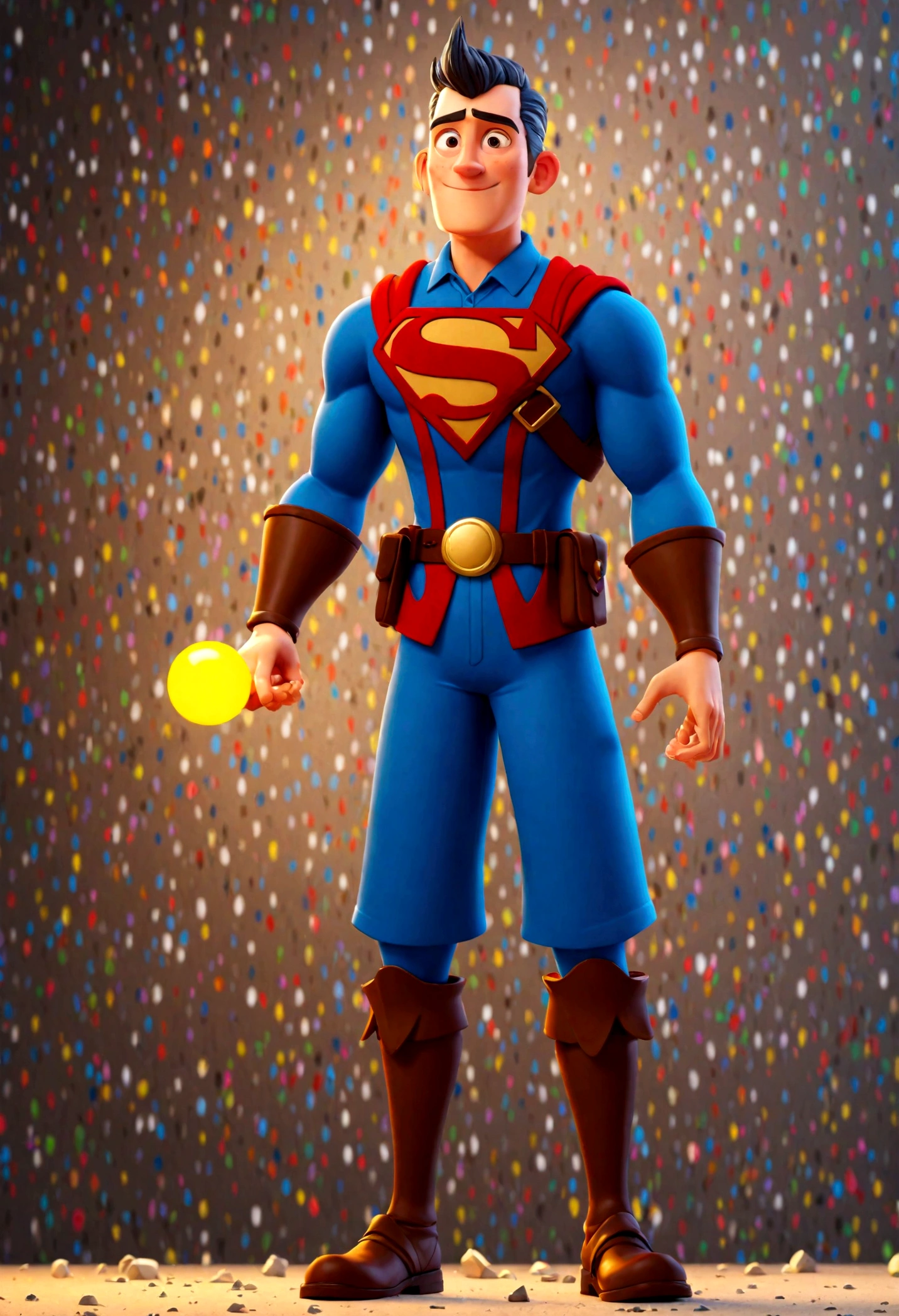homem, cabelos escuros, um pouco calvo, topete espetado, usando oculos, animation character, Caractere estilizado, animation style rendering, 3D estilizado, Arnold Maya rendering, Stylized 3D rendering, toon render screenshot, Personagem 3D, Personagem 3D, Stylized 3D rendering, 3D character rendering, personagem de desenho animado, Personagem de close up, Pose de personagem,  (Estilo Pixar) (parte mestre:1.2) (Bokeh) (melhor qualidade) (pele detalhada) (textura detalhada) (8K) (argila) (cinematic lighting) (sharp focus