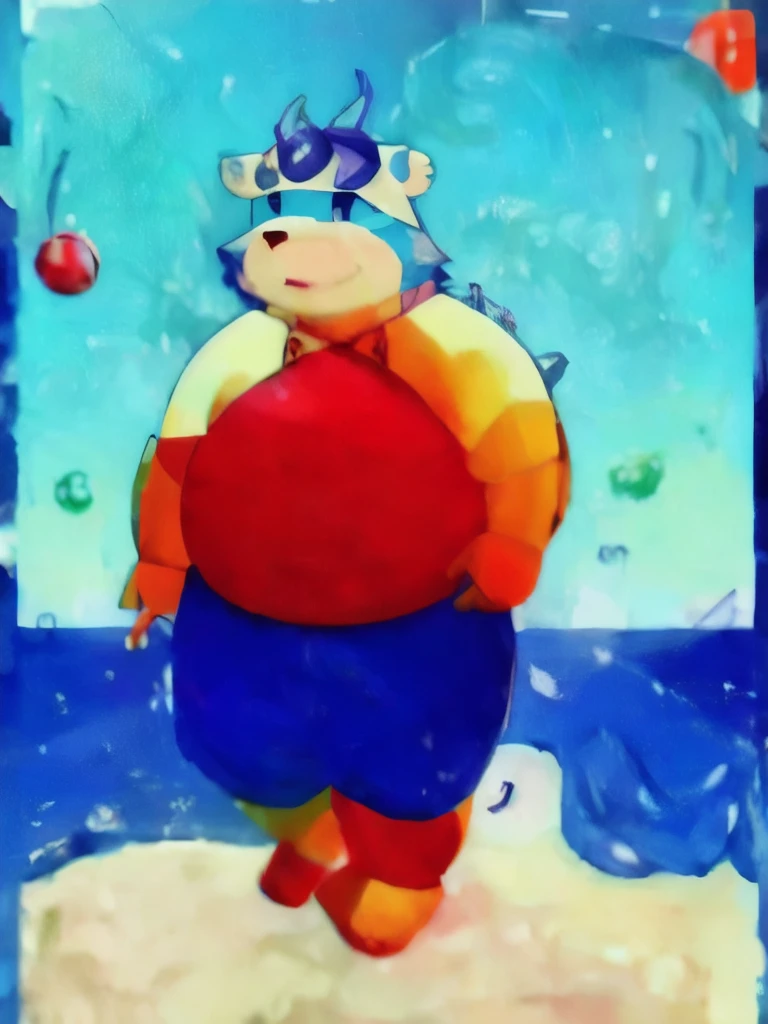 (masterpiece, best quality:1.2), xiaobo,furry,overweight,the whole body,foot,sea,swimming trunks