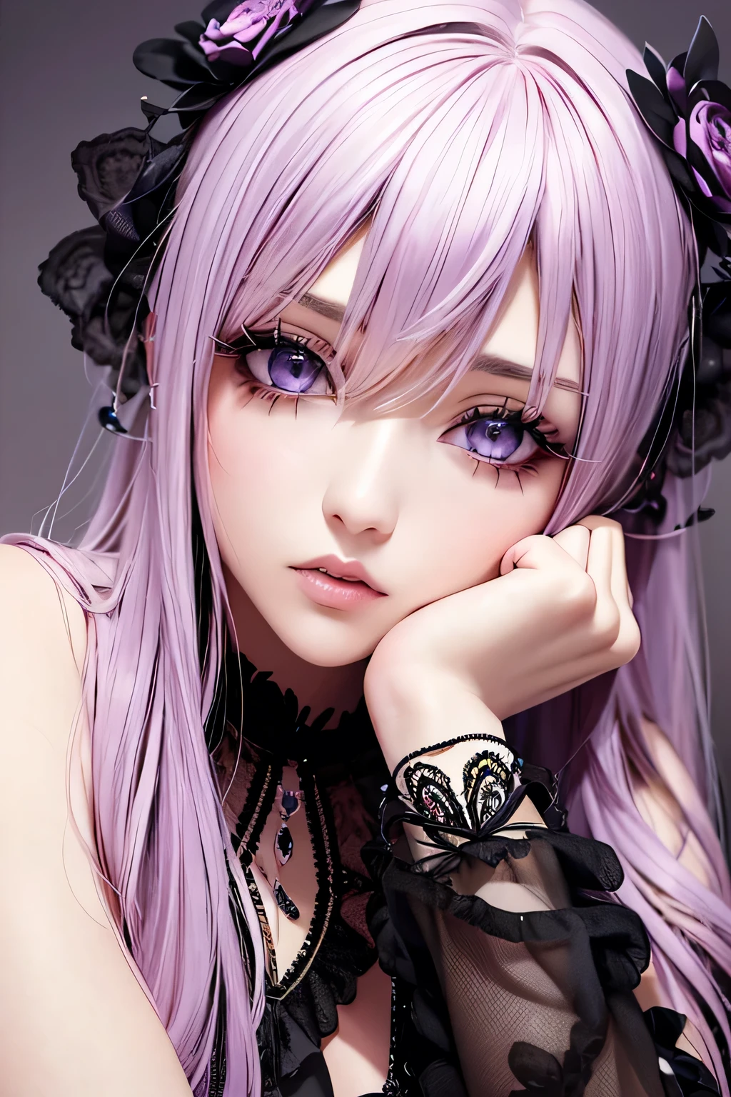 beautiful girl,Visual Kei,Jewelry Eye,Beautiful Eyes,16k,sexy,Anime drawings,A beautiful woman