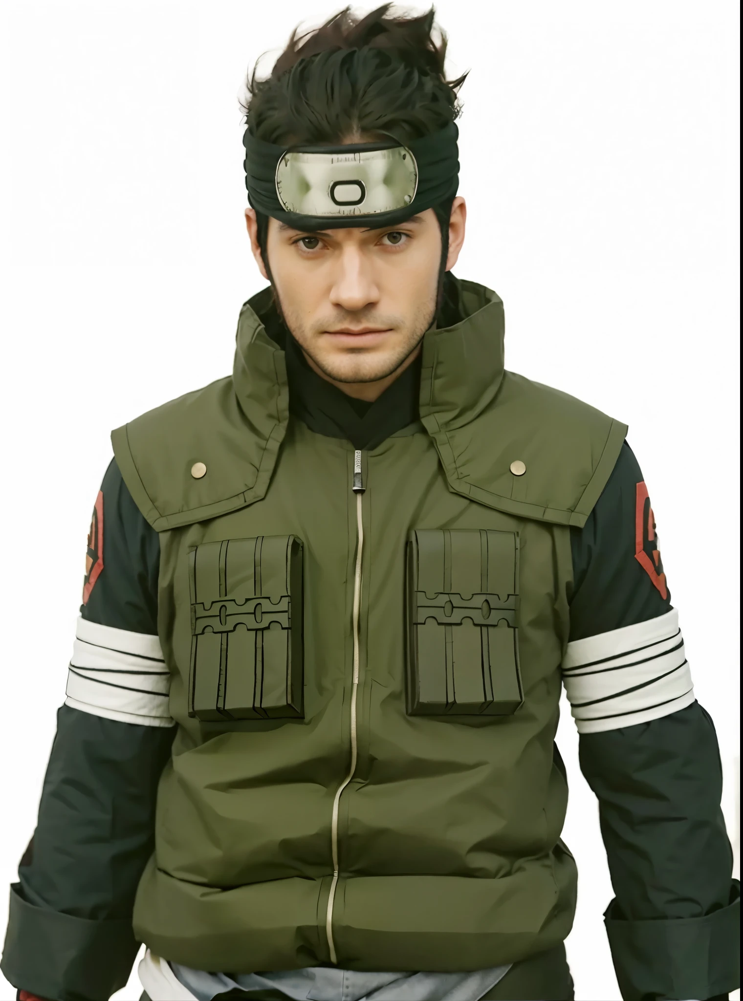 Henry Cavill como Asuma Sarutobi, Extremely Realistic, Very Beautiful, 30 years old, Beard without mustache
