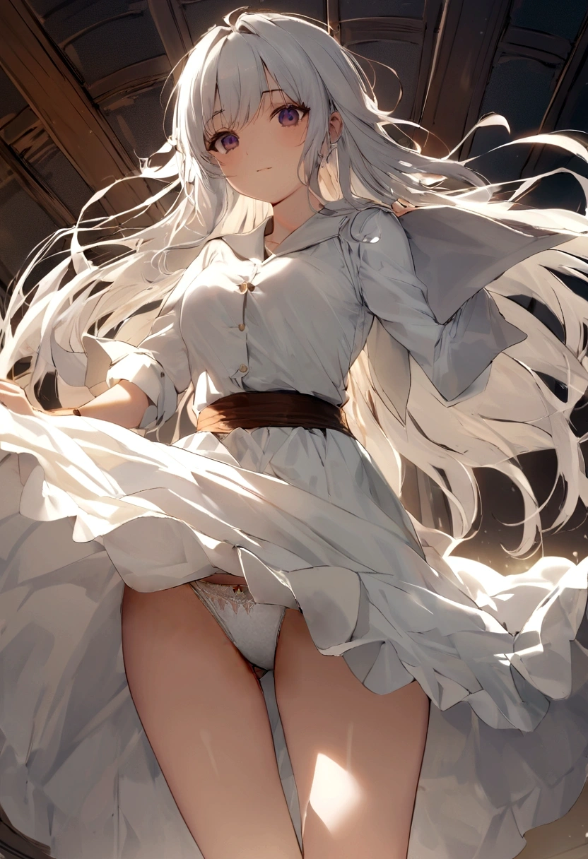 White cotton panties