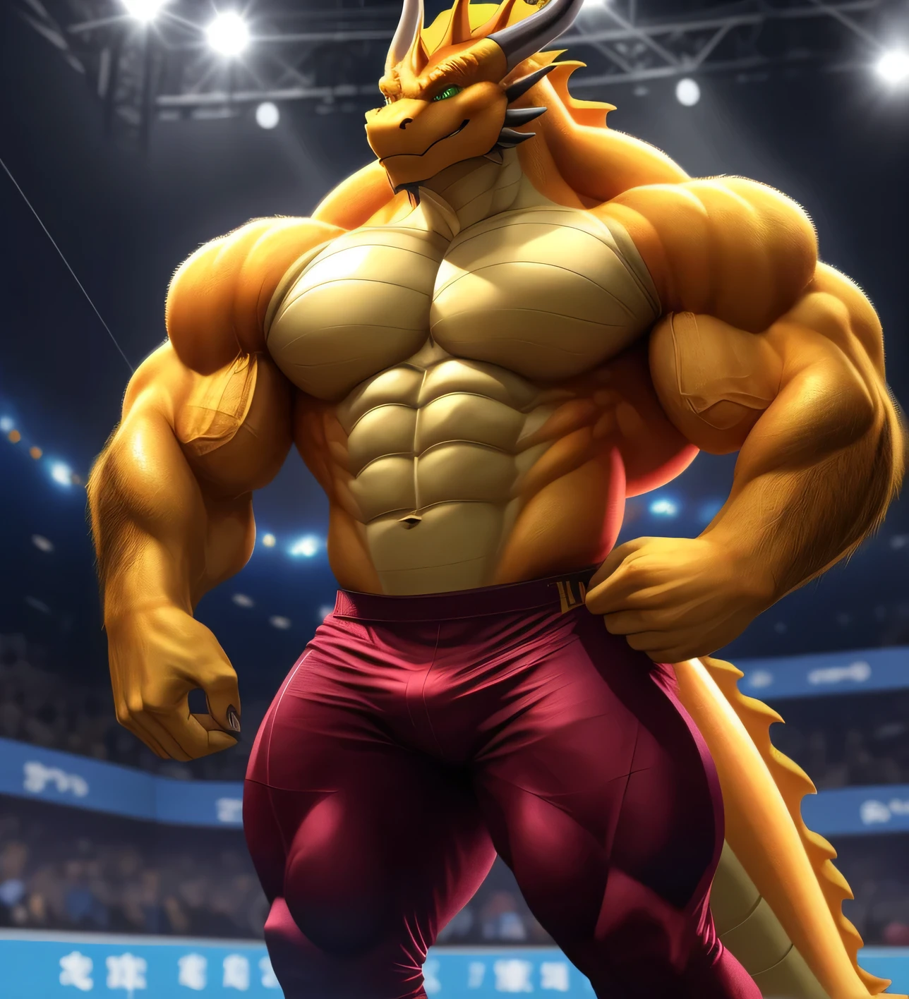 anthropology(golden chinese dragon), alone,Golden Dragon, Light,Golden skin,Clear and bright eyes,Have eyes,Thin clothes, male, Tops, muscular, Bodybuilding Athletes,Big breasts,Pectoralis major,tall and big,muscular anthropology(golden chinese dragon), Daily Wear,Green Eyes, Golden skin,Bodybuilding,muscular male, Bold, Eyes on the audience, empty, Bottoms,Daily Wear,Detailed background, Realistic eyes,Reality, Realistic hands, 8k HD, Extreme details, (Dark Shadows, Wide dynamic range, HDR, 弱Light:1.2),Chinese dragon, Chinese zodiac. male. Chinese dragon. hairy, Chinese dragon antro), permanent, Solitary, New Jersey5hairy, (Chinese dragon, huge, huge, Young face, ager, Bodybuilding athlete's body), Chinese dragon, ((Extremely realistic shadows, masterpiece, extremely deTailed, Reality)), Beast field, firm retreat, solid retreat, Round buttocks, firm and Beautifully shaped buttocks, retreat, Broad shoulders, permanent on the retreat, Firm buttocks, Exaggerated muscles,Round buttocks, Beautifully shaped buttocks, solid and very muscular retreat, Chinese dragon, Tail, ((deTailed face,realistic chinese dragon face)) nose, ((deTailed eyes)), Smile, mischievous Smile, mischievous expression, White Teeth, Mouth slightly open, Red tongue, skin, scales, Sexy, Height 3 meters , Optimum height, The whole body is full of muscles, ((Raised pectoral muscles, huge and defined abs, V-Shaped Body,super strong body)) strong upper body,Thick waist, ((Long legs)), Masculinity, attractive face, Attraction Type, fresh and calm face with a cold Smile. Bodybuilding athlete's body, huge muscular and long thighs, Bulging biceps, looking at the audience. Unique Light Source, sombras bem definidas, Single Portrait.tall and strong,Thighs are thick,Well-proportioned body,((Golden ratio figure,True body proportions,long thighs)),by kusunagi,by oldshep,by lindong,by traver009