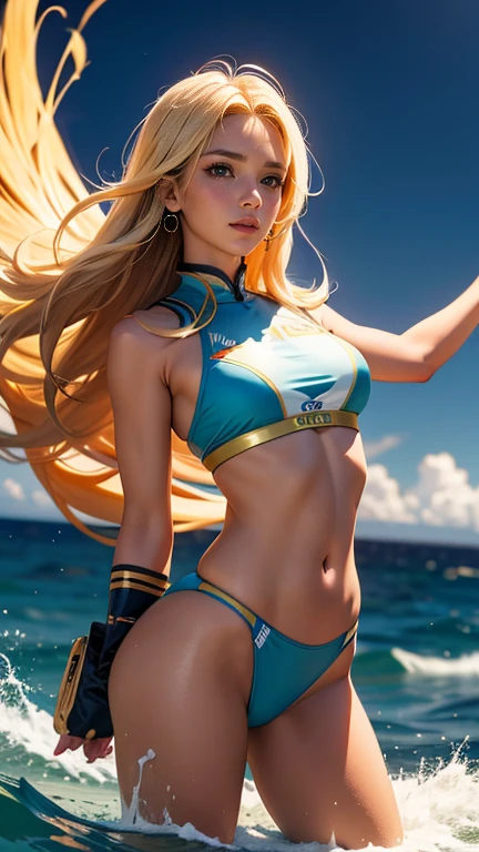 obra maestra, mejor calidad, Alta calidad, extremadamente detallado CG uniform 8k wallpaper, Look, what a beautiful thing, more full of grace is that girl, que viene y que pasa
Con su balanceo, path of the sea Girl with a golden body, del Sol de Ipanema
Con su balanceo, It's quite a poem The prettiest girl I've ever seen pass by