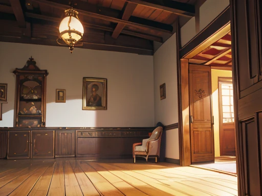 The dim,Quality,oud,living room,a house,wooden