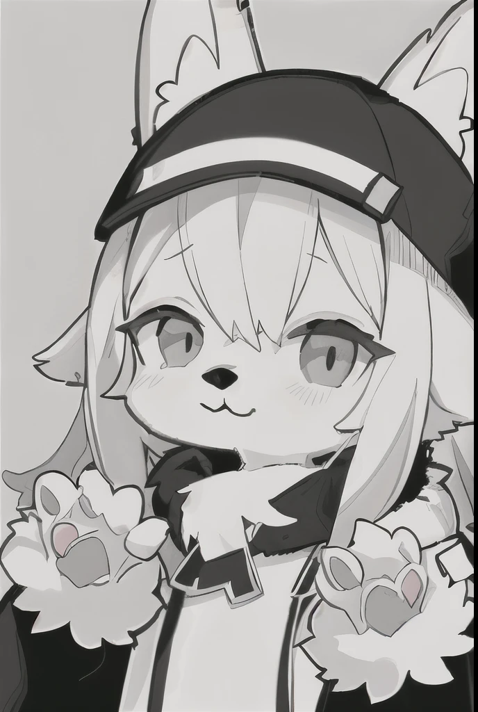score_9, score_8_up, score_7_up, score_6_up, rating_safe, (source_furry), full-length portrait, anthro male BoykisserFur, :3, (white fur:1.6), (monotone fur:1.6),