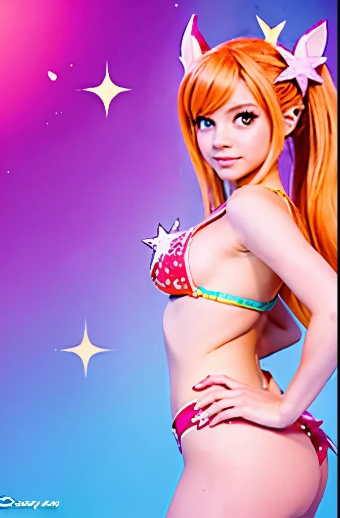 Crea una imagen de Star butterfly de Disney posando  