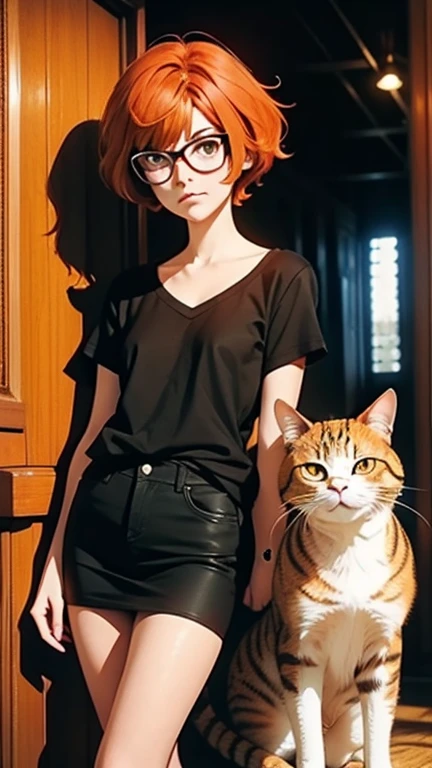 cAT Garfield and Velma Dinkley