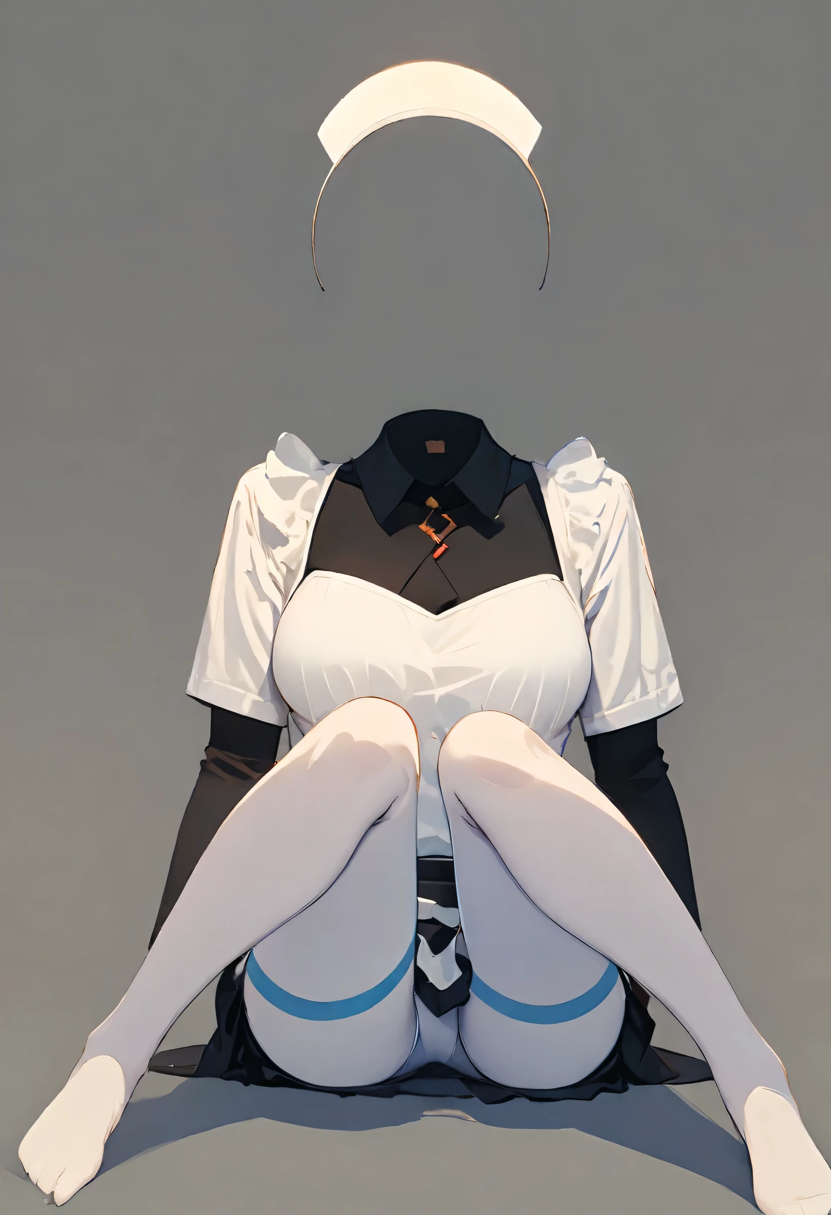 Nobody,(masterpiece, highest quality:1.2), 1 girl, alone,Spread your legs、Anime Style、highest quality, High resolution, unity 8k wallpaper, (shape:0.8),White costume