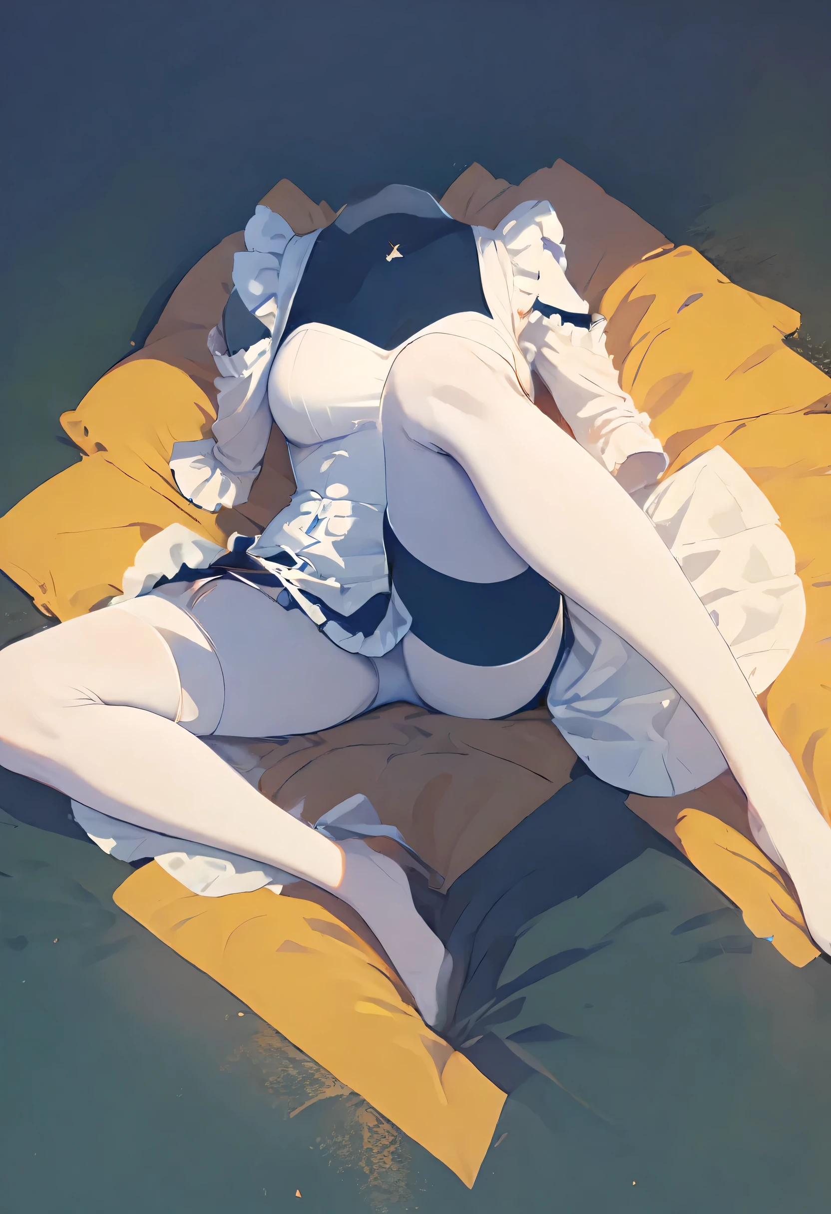 Nobody,(masterpiece, highest quality:1.2), 1 girl, alone,Spread your legs、Anime Style、highest quality, High resolution, unity 8k wallpaper, (shape:0.8),White costume