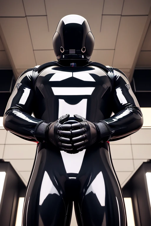 Drones converting a man into another obedient brainwashed faceless black rubber drone covered in shiny black rubber from head to toe. Nullified round polished black rubber head. Nullified crotch bulge covered in shiny black latex all over. Hyper muscles. Big biceps. Big triceps. Broad shoulders. Big traps. Huge delts. Massive pectorals. Brainwashing. Drone assimilation. Collective. hive mind. Repeating mantras. "It is a drone. A drone must obey. It is a drone. A drone must comply. It is a drone. A drone must serve. This drone must obey. This drone must comply. This drone must serve. It is a drone. Repeating program." Hyper bulge. Massive null bulge. Man to drone. Drone transformation. Programming. Hypnosis. Voice modulator included to make him sound monotone all the time. Brainwashed. Brainwashing. Conversion. Assimilated. No face.