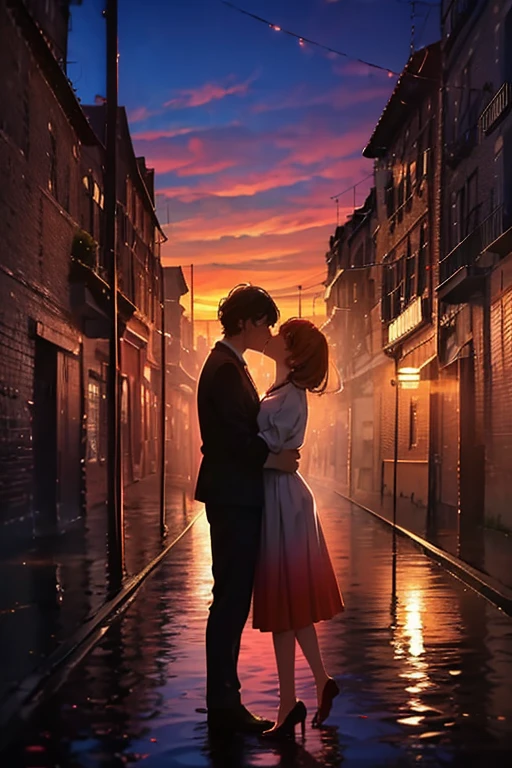 Man and woman in a sunset cafe in the city,romantic atmosphere,Fascinating moment,incredible light,urban landscape,A passionate hug,love in the air,Romance in the city,bright colors,building silhouette,romantic atmosphere,city skyline,lover,gestures of affection,beautiful sunset colors,romantic setting,City lights reflected in the water,animated scene,Intimate connection,loverใต้ท้องฟ้า,Gentle breeze,ภาพเงาโรแมนติกของlover,Warm afternoon light,Whispering sweet nothings,urban landscape al atardecer,Happy Moments,The most romantic getaway,A moment of sincere love,Lulling in the city,A reflection of love in the city,romantic atmosphere,Charming view of the city,Love and passion for the city,The sun shines on their faces.,A love that transcends the hustle and bustle of the city,A quiet moment amidst the chaos of the city,Everlasting love amidst the lively energy of the city,Hug each other under the painted skyสี,A memorable kiss at sunset. (best quality,4k,8ก,high resolution,Masterpiece:1.2),very detailed,(realism,fotorrealism,fotorrealism:1.37),hdr,UHD,studio lighting,Ultra Fine Color,Sharp focus,physical representation,Very detailed explanation,professional,bright colors,Bokeh,portrait photography,urban landscapeMan and woman in a sunset cafe in the city,romantic atmosphere,Fascinating moment,incredible light,urban landscape,A passionate hug,love in the air,Romance in the city,bright colors,building silhouette,romantic atmosphere,city skyline,lover,gestures of affection,beautiful sunset colors,romantic setting,City lights reflected in the water,animated scene,Intimate connection,loverใต้ท้องฟ้า,Gentle breeze,ภาพเงาโรแมนติกของlover,Warm afternoon light,Whispering sweet nothings,urban landscape al atardecer,Happy Moments,The most romantic getaway,A moment of sincere love,Lulling in the city,A reflection of love in the city,romantic atmosphere,Charming view of the city,Love and passion for the city,The sun shines on their faces.,A love that transcends the hustle and bustle of the city,A quiet moment amidst the chaos of the city,Everlasting love amidst the lively energy of the city,Hug each other under the painted sky