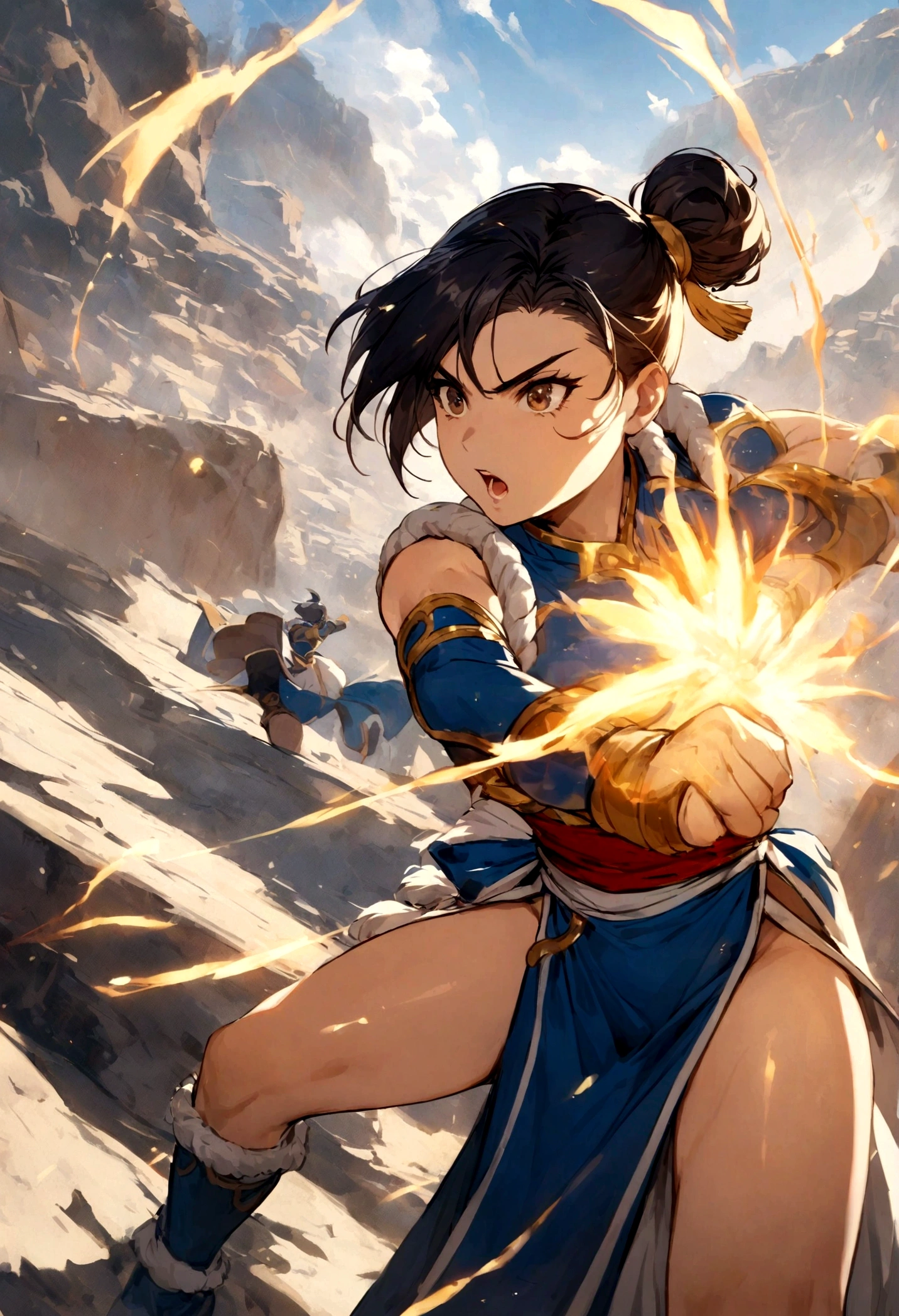 Chunli,Combat skills, combat effectiveness, perseverance, courage, story, protagonist
