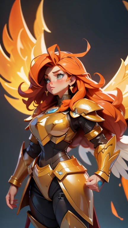 ElasticgirlA paladin in light armor, with fiery wings on his back man